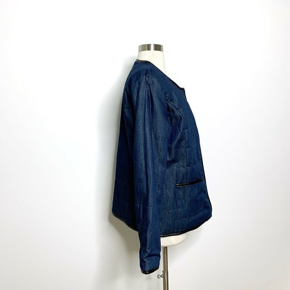 Tribal Jeans Womens Jacket XS Buffalo Plaid Chambr - Picture 5 of 9